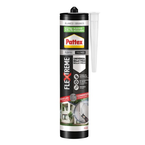 Pattex FleXtreme Universal Kleb- und Dichtstoff Montagekleber Weiß 280ml Flextec