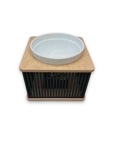 WAS Germany Buffet Speisenwärmer Rechaud Holz 3 Teelichter Schale 1,1L 9233 180