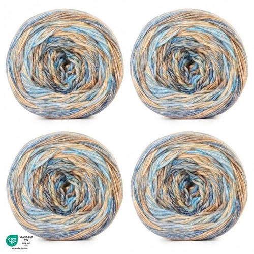Hobbii Cascata Blow-Bobbelgarn Farbe 08 Yosemite 4er-Pack (4x 200 g)